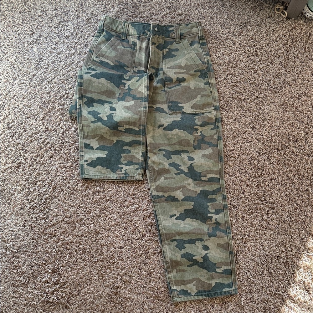 We The Free Camouflage Flare Jeans